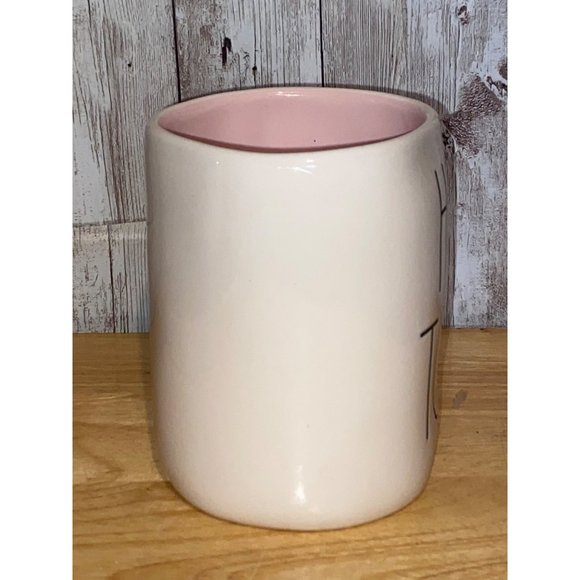 Rae Dunn By Magenta Ceramic HOP TO IT Pink Interior Coffee Tea Mug Cup Easter - Picture 5 of 7
